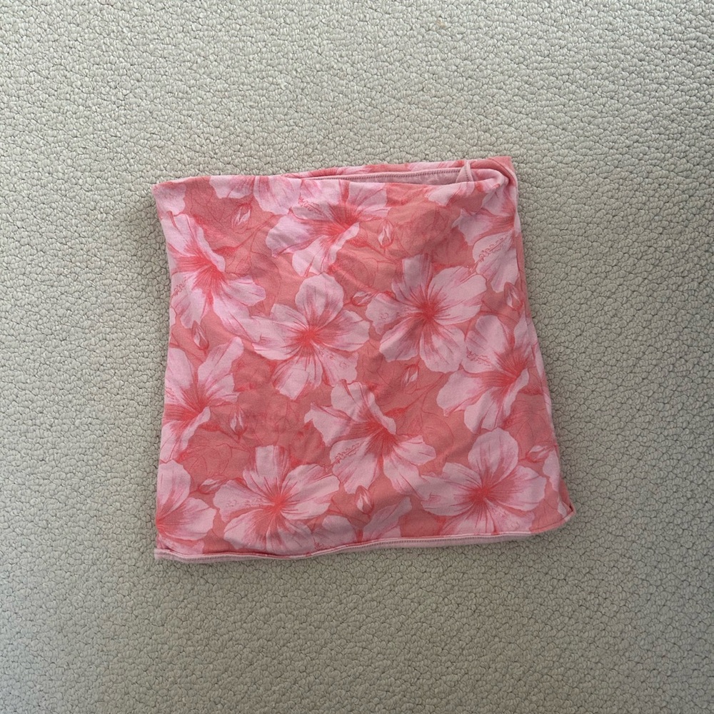 Hollister Pink Floral Tube Top